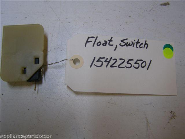 WHITE CONSOLIDATED DISHWASHER 154225501 FLOAT SWITCH USED PART ASSEMBLY WHITE CONSOLIDATED DISHWASHER 154225501 FLOAT SWITCH USED PART ASSEMBLY